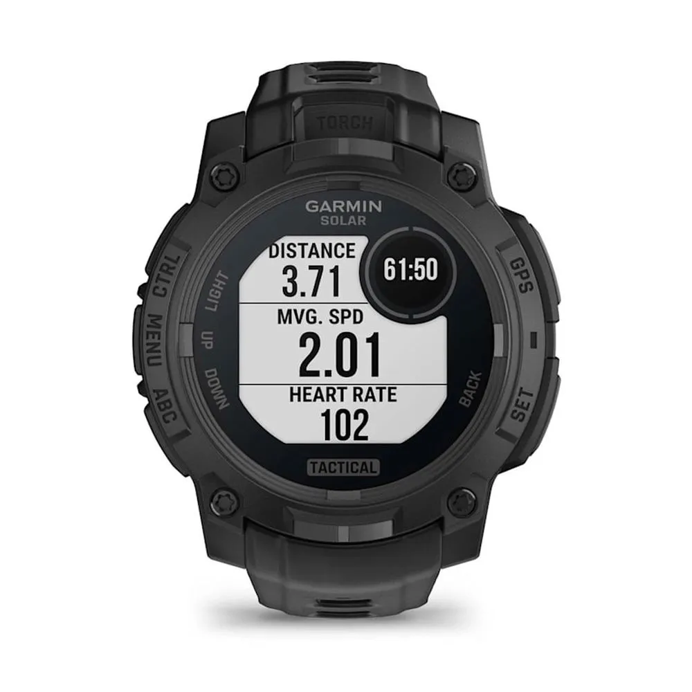 Часы Garmin Instinct 3 - 45 mm Solar, Tactical Edition Black
