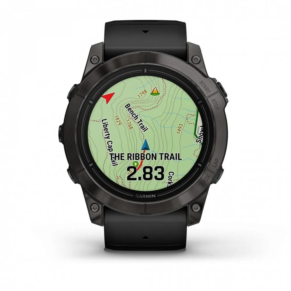 Часы Garmin Epix Pro (Gen 2) Sapphire Edition 51 mm Carbon Gray DLC Titanium