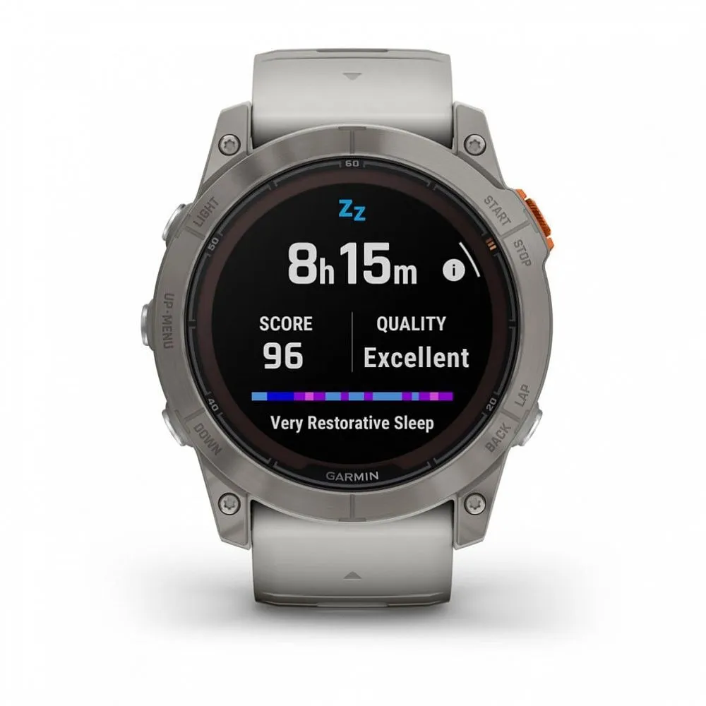 Часы Garmin Fenix 7X Pro - Sapphire Solar Titanium Fog Gray