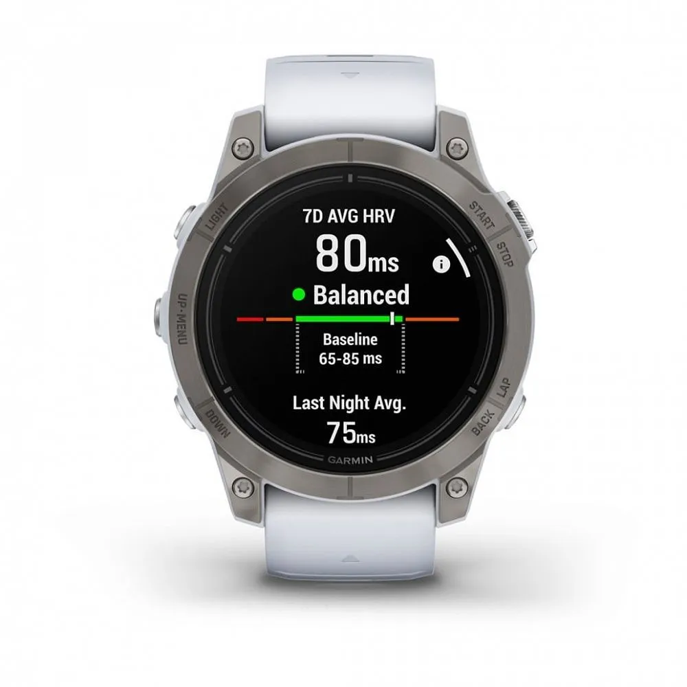 Часы Garmin Epix Pro (Gen 2) Sapphire Edition 47 mm Titanium Whitestone