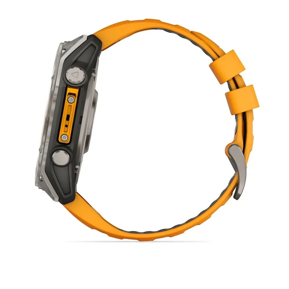 Часы Garmin Fenix 8 - 51 mm AMOLED Sapphire Titanium Spark Orange / Graphite