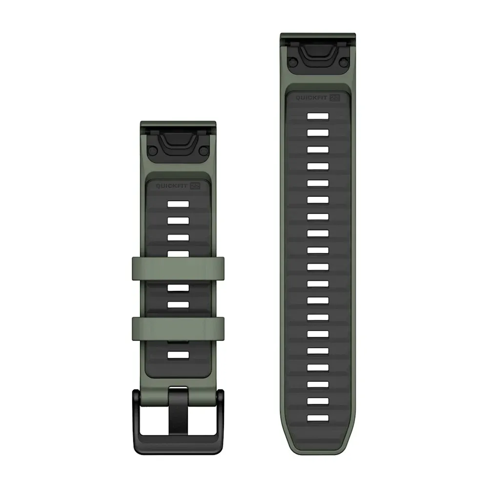 Ремешок Garmin Quickfit 22 Watch Band Willow/Graphite Silicone