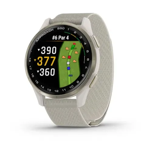 Часы Garmin Approach S50 Cream Gold / Ivory ComfortFit Nylon Band
