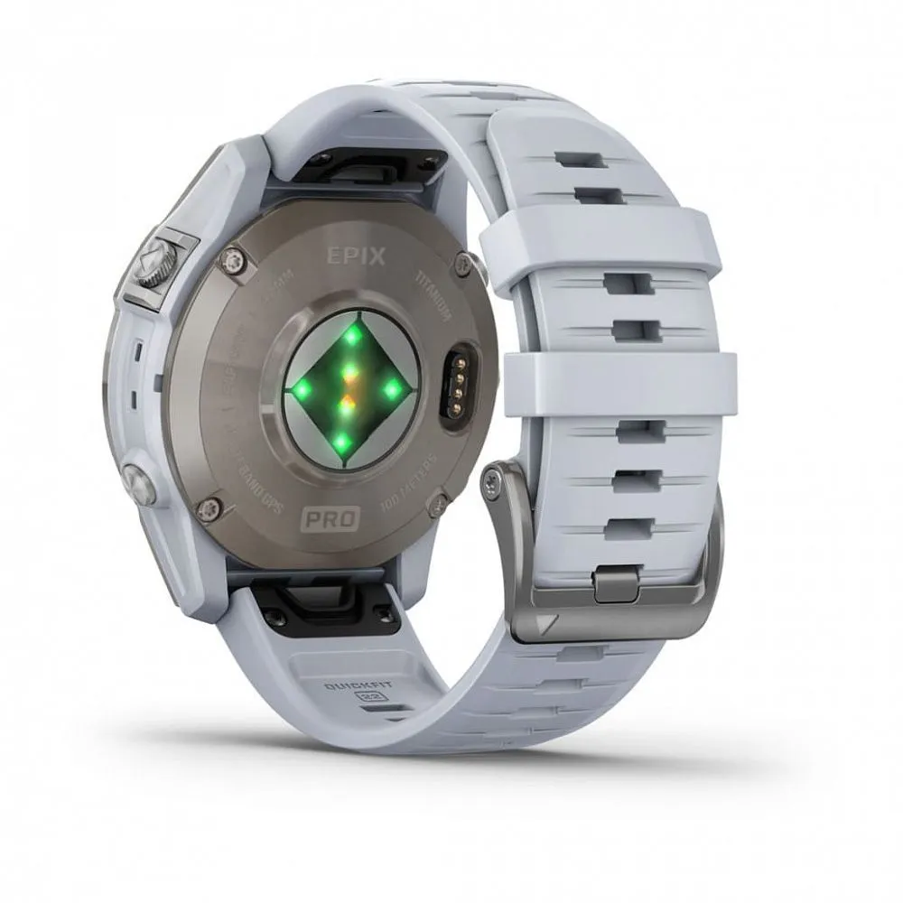 Часы Garmin Epix Pro (Gen 2) Sapphire Edition 47 mm Titanium Whitestone