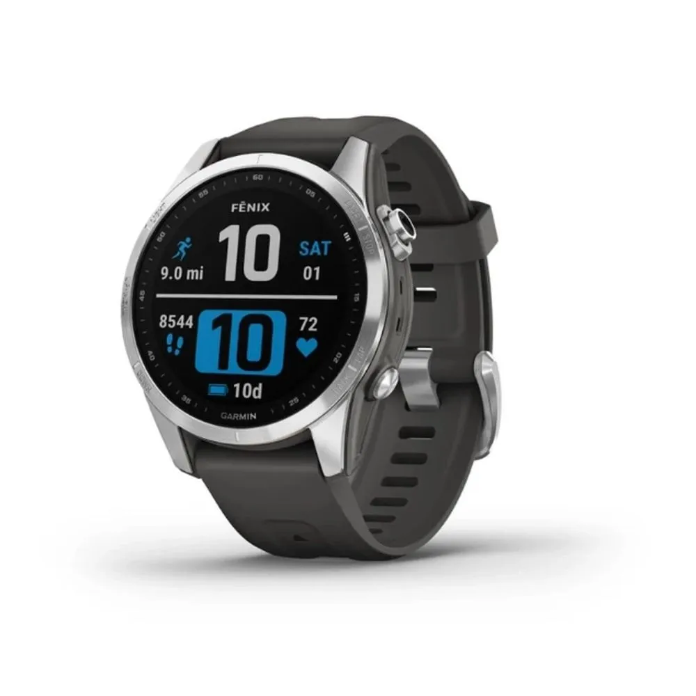 Часы Garmin Fenix 7S - Standard Edition Silver/Graphite