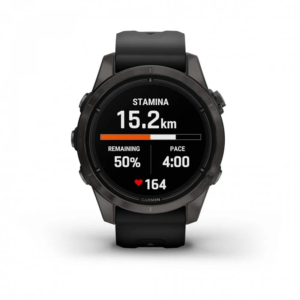 Часы Garmin Epix Pro (Gen 2) Sapphire Edition 42 mm Carbon Gray DLC Titanium