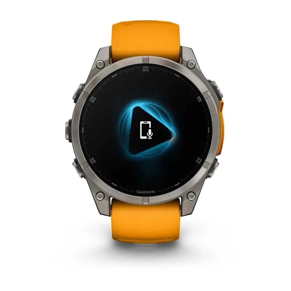 Часы Garmin Fenix 8 - 47 mm AMOLED Sapphire Titanium Spark Orange / Graphite Б/У