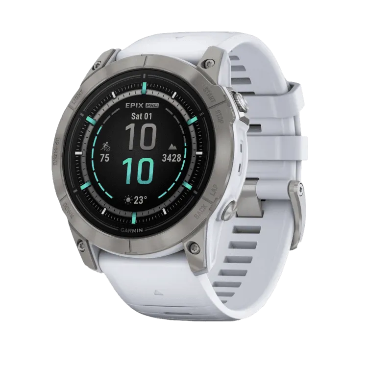 Часы Garmin Epix Pro (Gen 2) Sapphire Edition 51 mm Titanium Whitestone