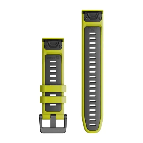 Ремешок Garmin Quickfit 22 Watch Band Electric Lime/Graphite Silicone
