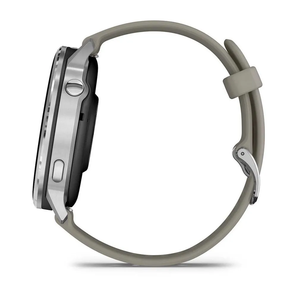 Часы Garmin Venu 4 - 45mm Silver / Silver Gray Silicone