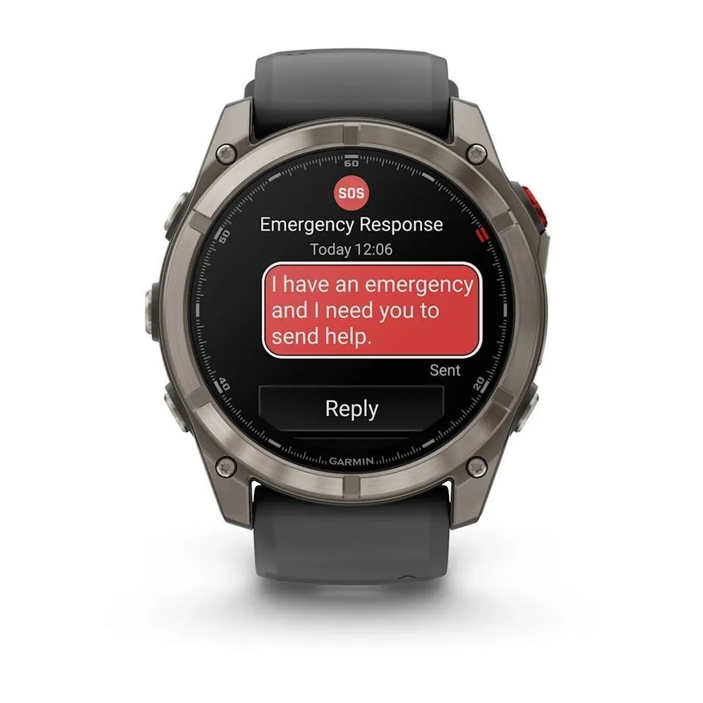 Часы Garmin Fenix 8 Pro - 51 mm AMOLED Sapphire Titanium Graphite / Black