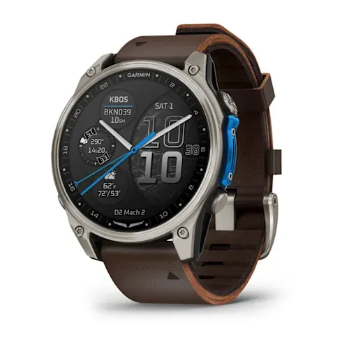 Часы Garmin D2 Mach 2 – 47 mm Titanium / Oxford Brown