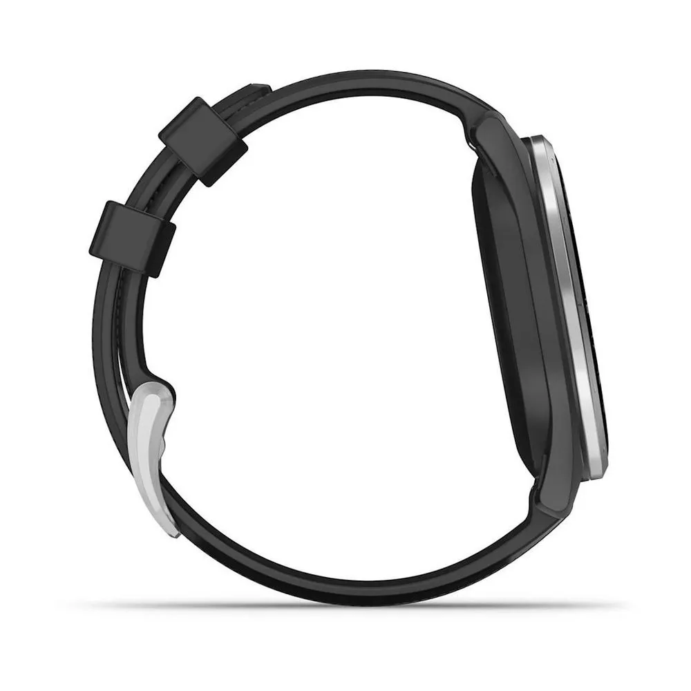 Часы Garmin Approach S44 Silver / Black Silicone Band