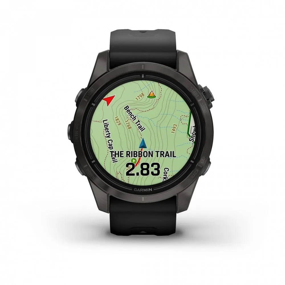 Часы Garmin Epix Pro (Gen 2) Sapphire Edition 42 mm Carbon Gray DLC Titanium