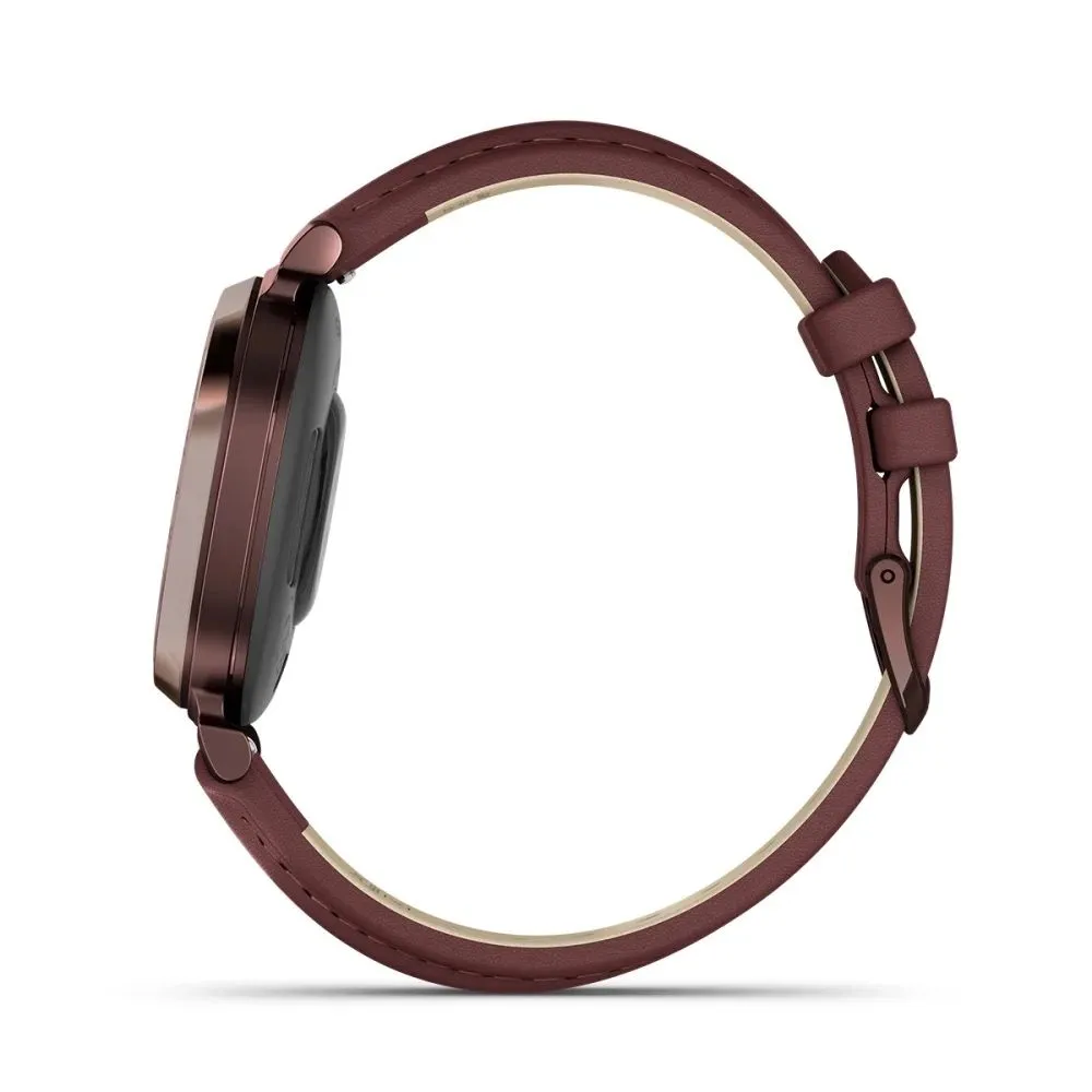 Часы Garmin Lily 2 Classic Dark Bronze Mulberry Leather Band