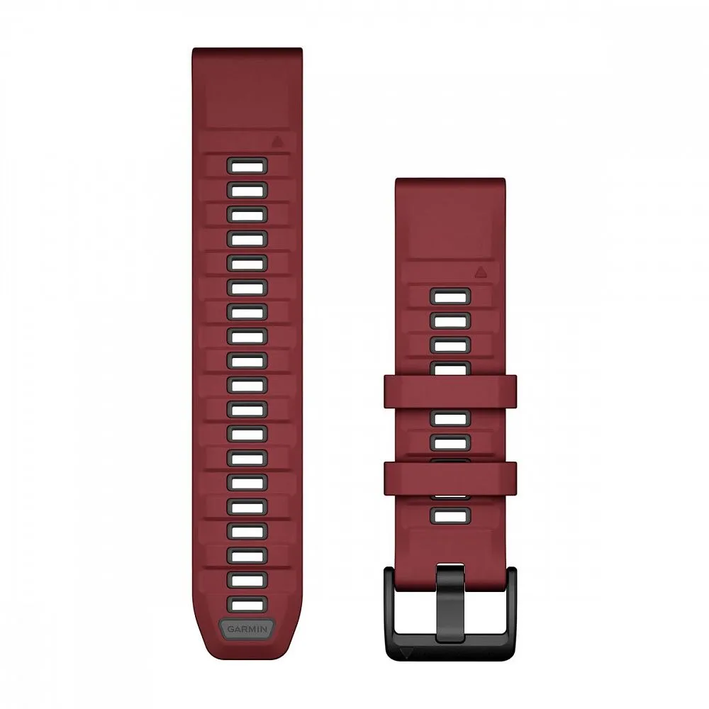 Ремешок Garmin Quickfit 22 Watch Band Marsala/Graphite Silicone