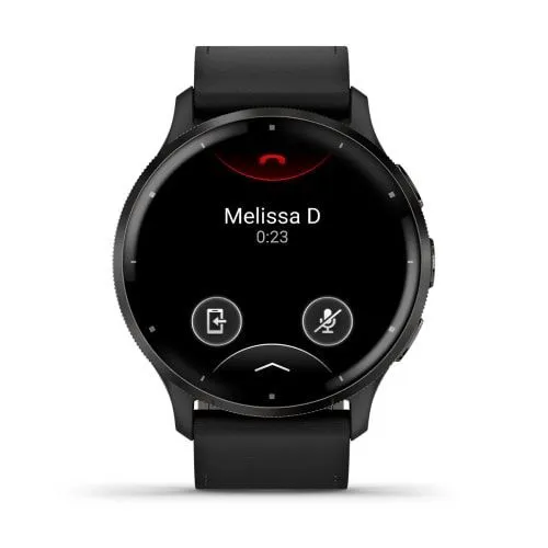 Часы Garmin Venu 3 Black Leather Band