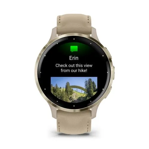 Часы Garmin Venu 3S French Gray Leather Band