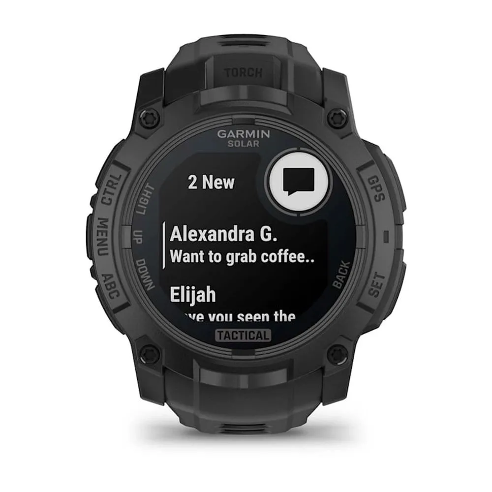 Часы Garmin Instinct 3 - 50 mm Solar, Tactical Edition Black