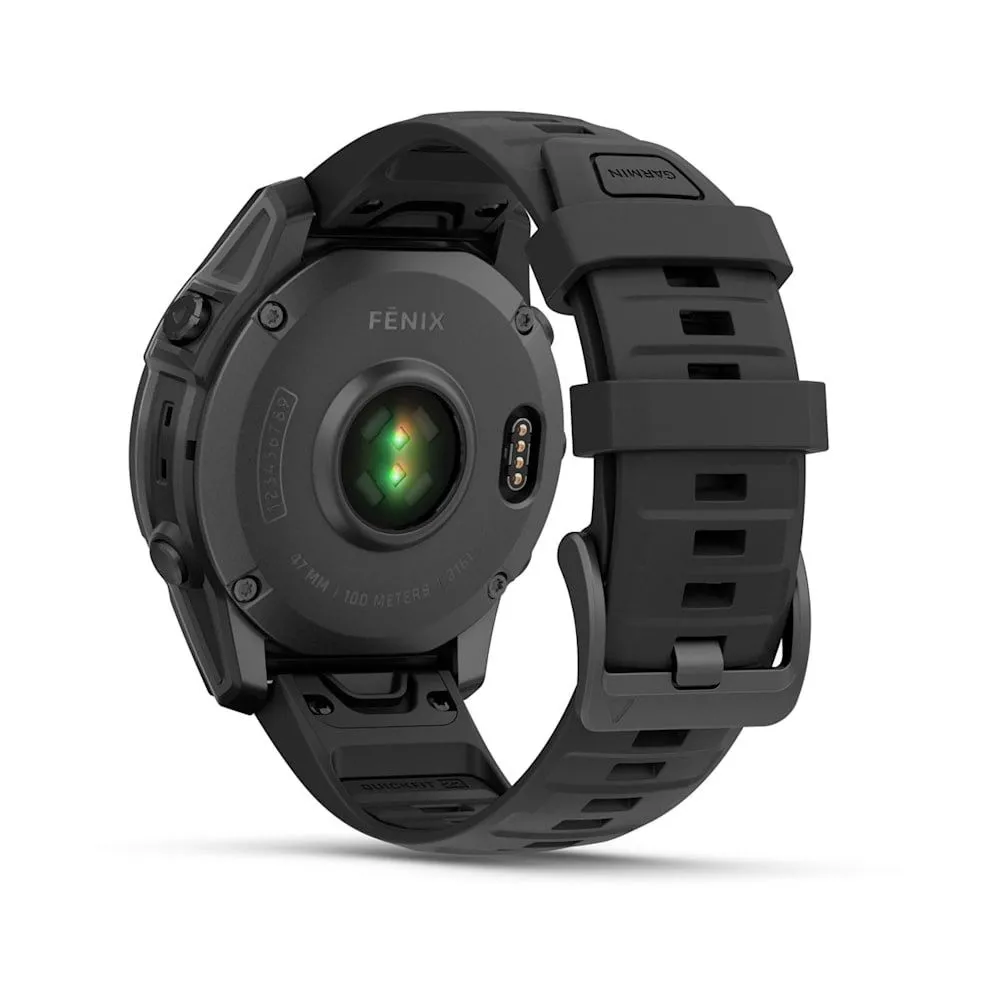 Часы Garmin Fenix E - 47 mm AMOLED Slate Gray Steel / Black