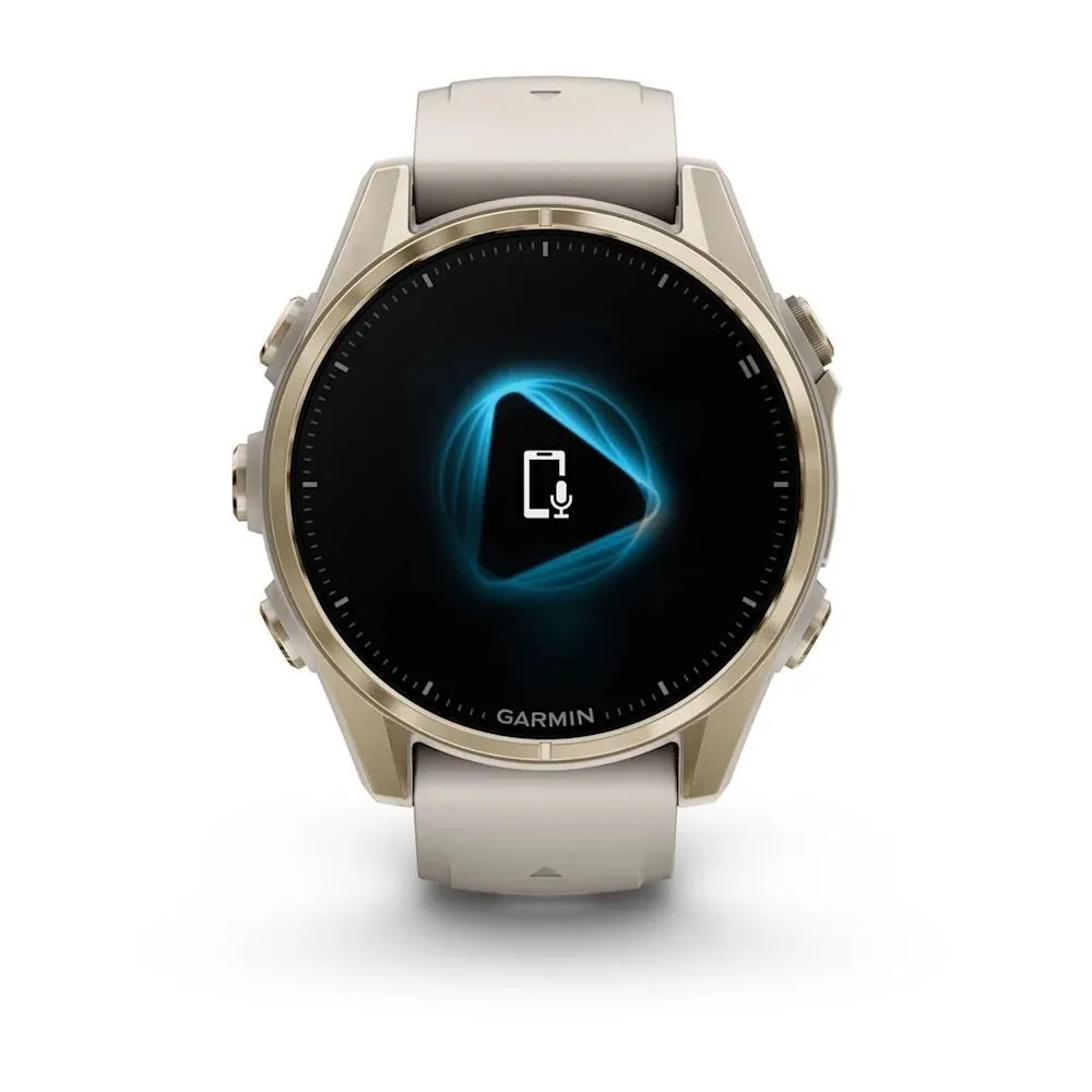 Часы Garmin Fenix 8 - 43 mm AMOLED Sapphire Soft Gold Fog Gray / Dark Sandstone