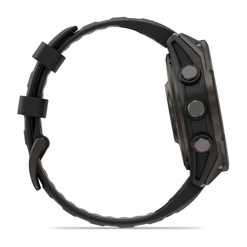 Часы Garmin Fenix 8 Pro - 47 mm AMOLED Sapphire Carbon Gray DLC Titanium Black / Pebble Gray