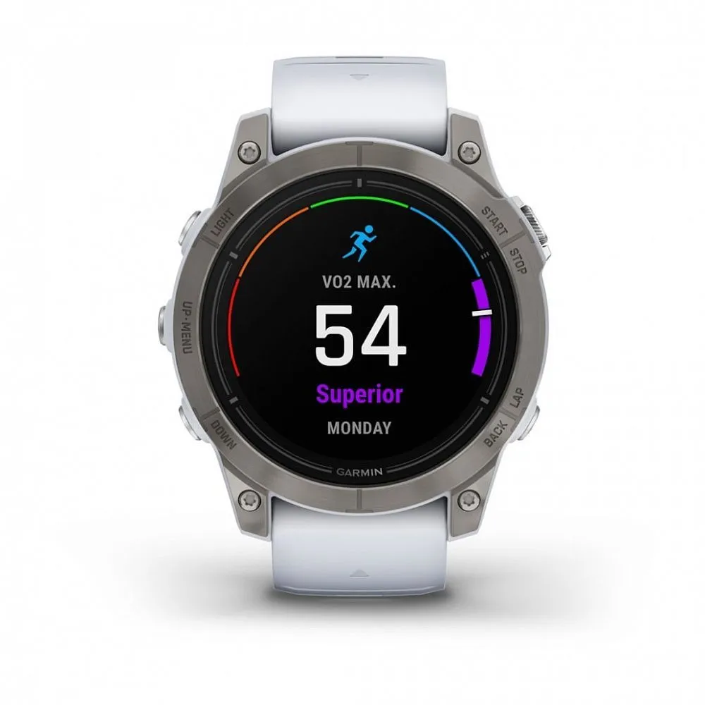 Часы Garmin Epix Pro (Gen 2) Sapphire Edition 47 mm Titanium Whitestone