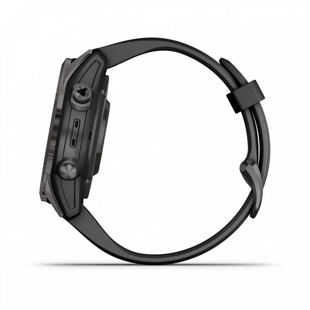 Часы Garmin Fenix 7S Pro - Sapphire Solar Carbon Gray DLC Titanium