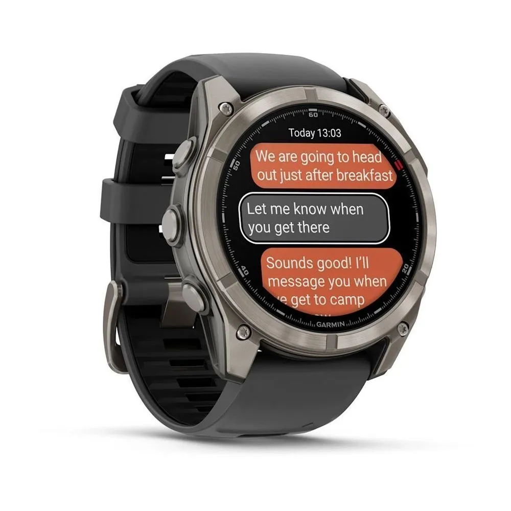 Часы Garmin Fenix 8 Pro - 51 mm AMOLED Sapphire Titanium Graphite / Black