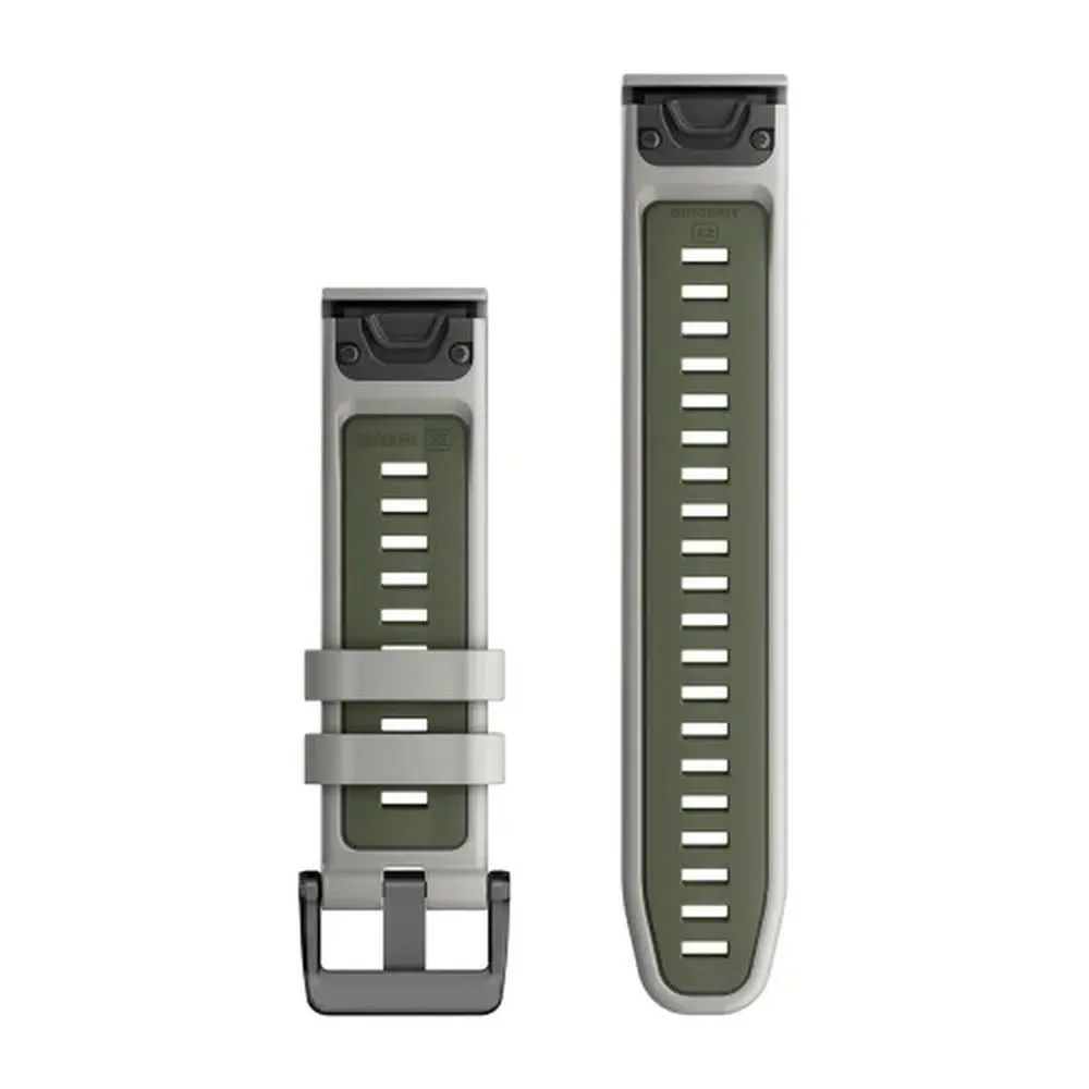 Ремешок Garmin Quickfit 22 Watch Band Fog Gray/Moss Silicone