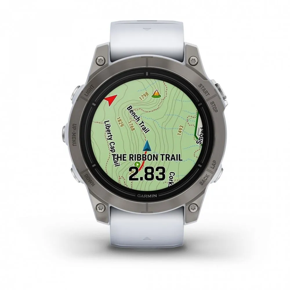 Часы Garmin Epix Pro (Gen 2) Sapphire Edition 47 mm Titanium Whitestone