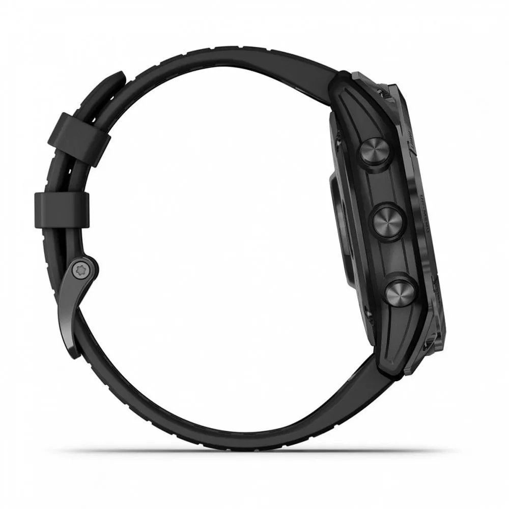 Часы Garmin Fenix 7X Pro - Sapphire Solar Carbon Gray DLC Titanium