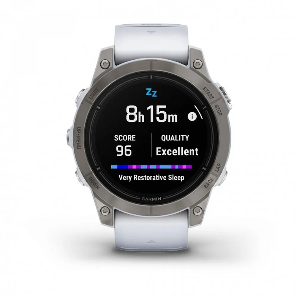 Часы Garmin Epix Pro (Gen 2) Sapphire Edition 47 mm Titanium Whitestone