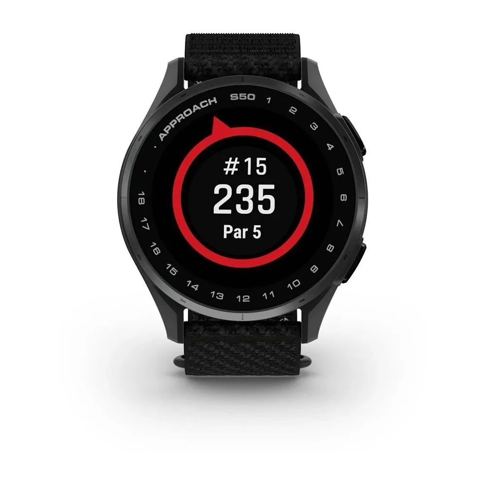 Часы Garmin Approach S50 Slate / Black ComfortFit Nylon Band