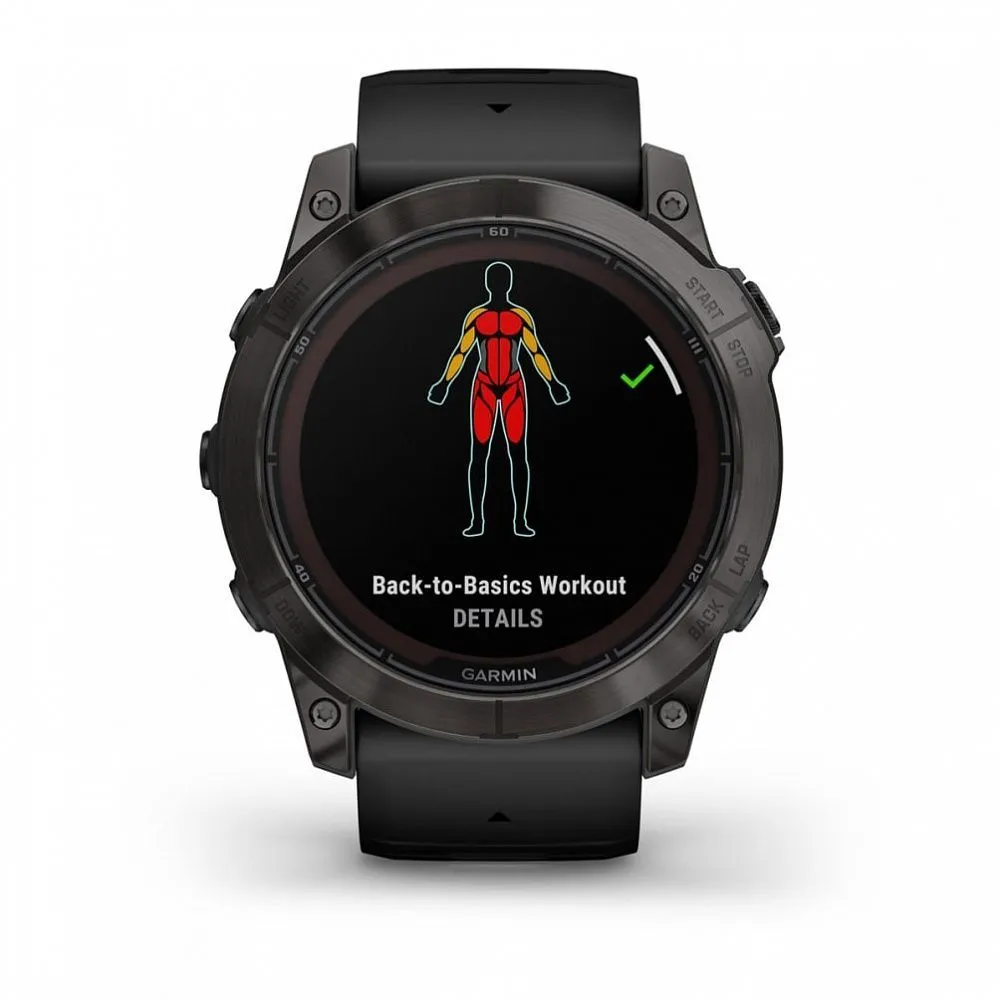 Часы Garmin Fenix 7X Pro - Sapphire Solar Carbon Gray DLC Titanium