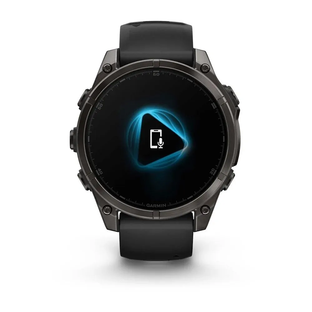 Часы Garmin Fenix 8 - 47 mm AMOLED Sapphire Carbon Gray DLC Titanium Black / Pebble Gray
