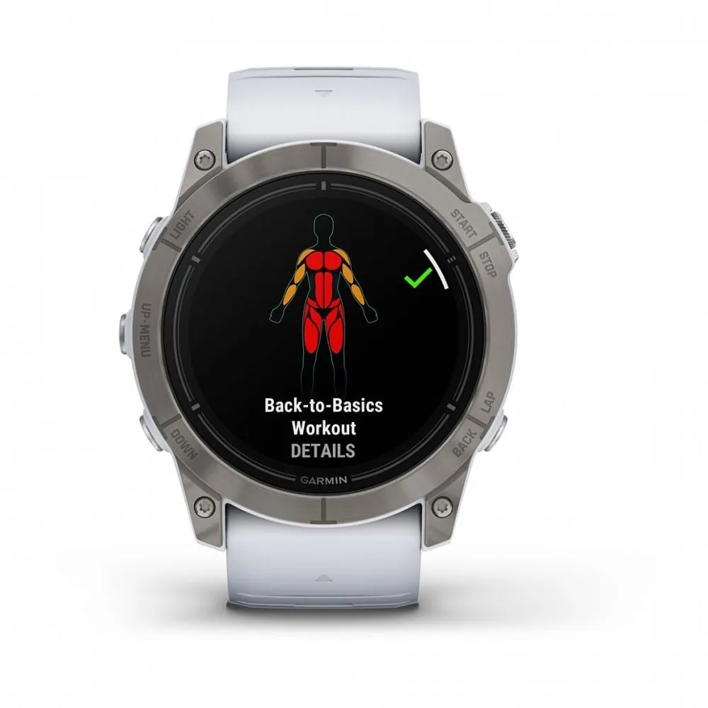 Часы Garmin Epix Pro (Gen 2) Sapphire Edition 51 mm Titanium Whitestone