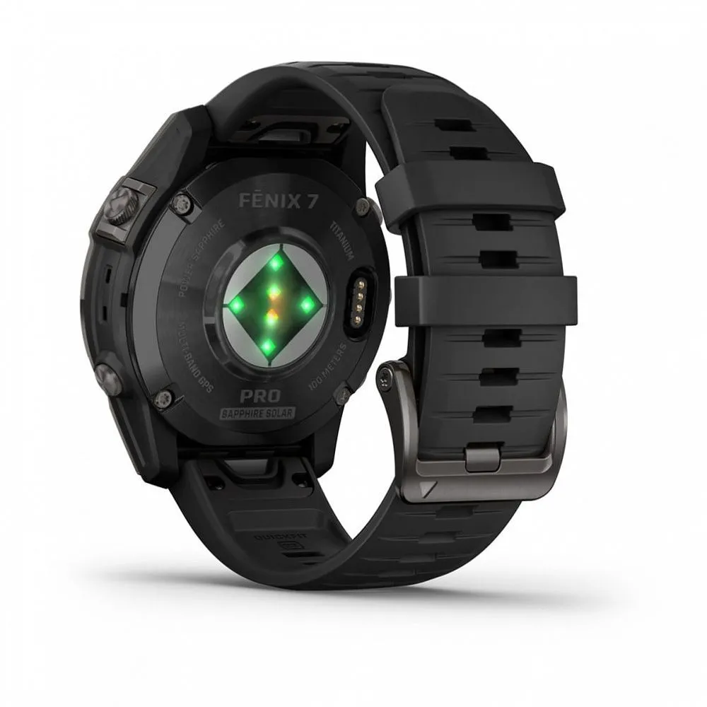 Часы Garmin Fenix 7 Pro - Sapphire Solar Carbon Gray DLC Titanium