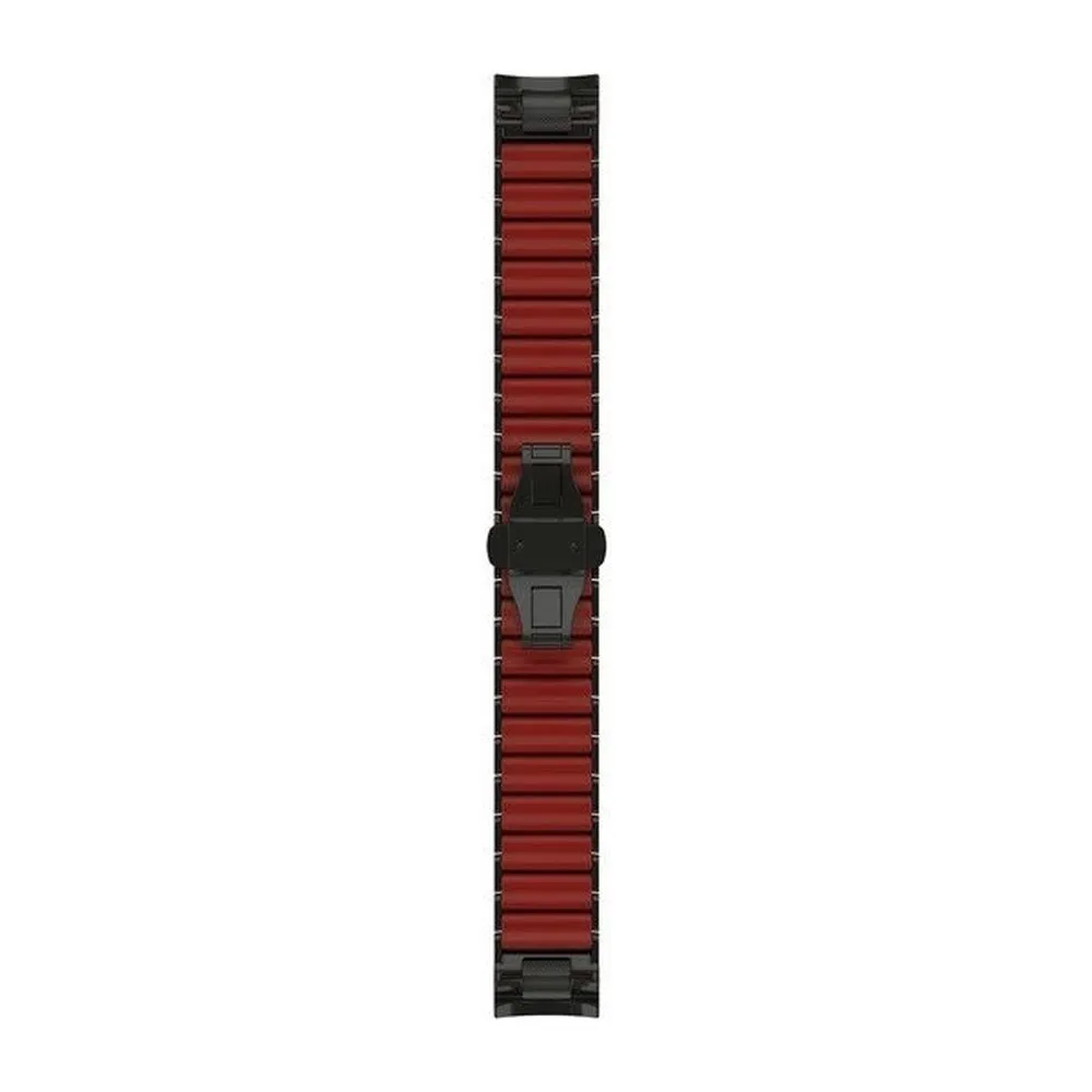Ремешок Garmin MARQ Hybrid Titanium/Silicone Bracelet - Carbon Gray DLC