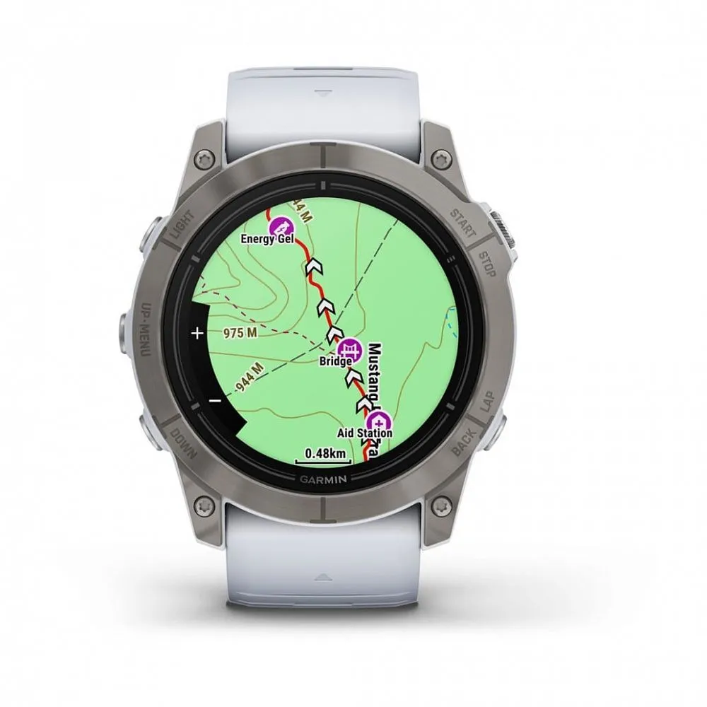 Часы Garmin Epix Pro (Gen 2) Sapphire Edition 51 mm Titanium Whitestone