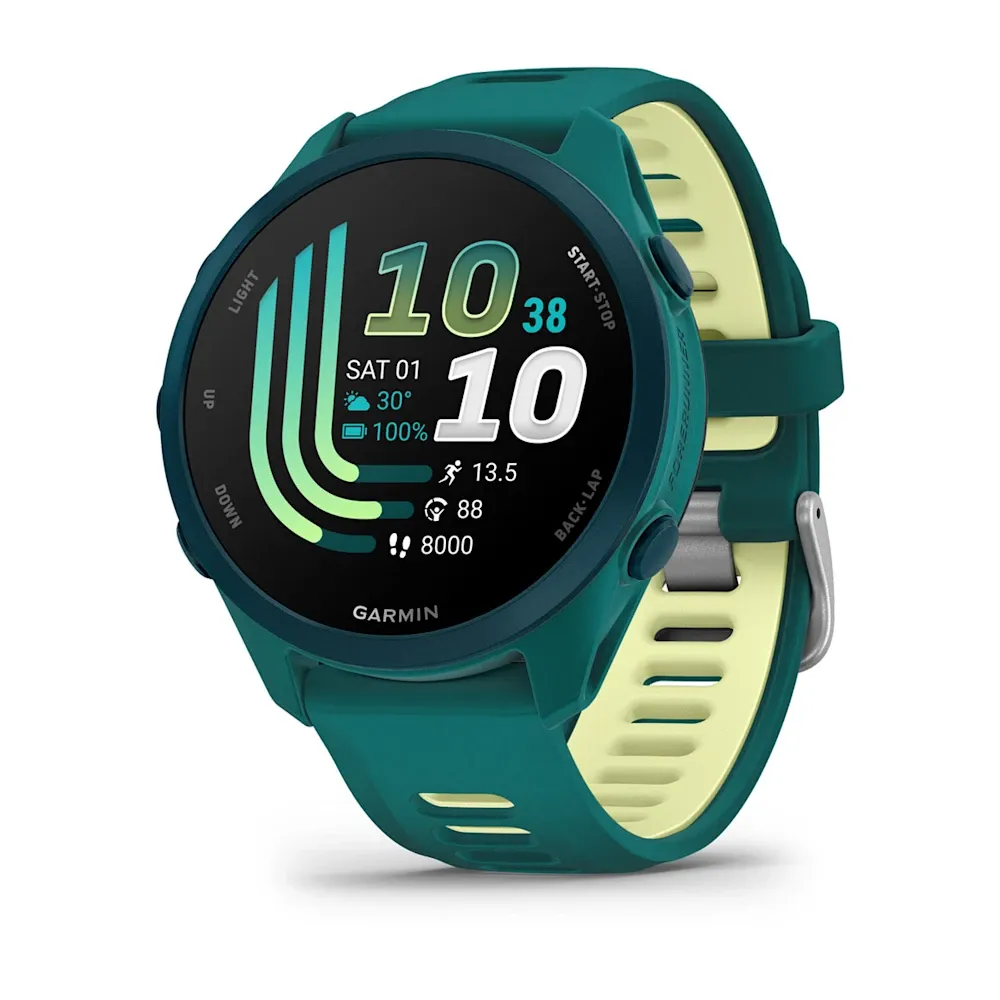 Часы Garmin Forerunner 170 Music Teal Green/Citron Band