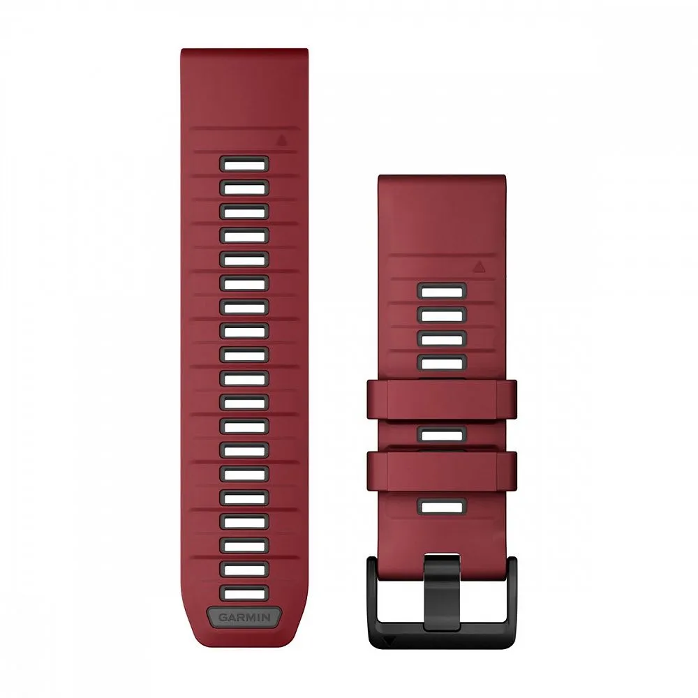 Ремешок Garmin Quickfit 26 Watch Band Marsala/Graphite Silicone
