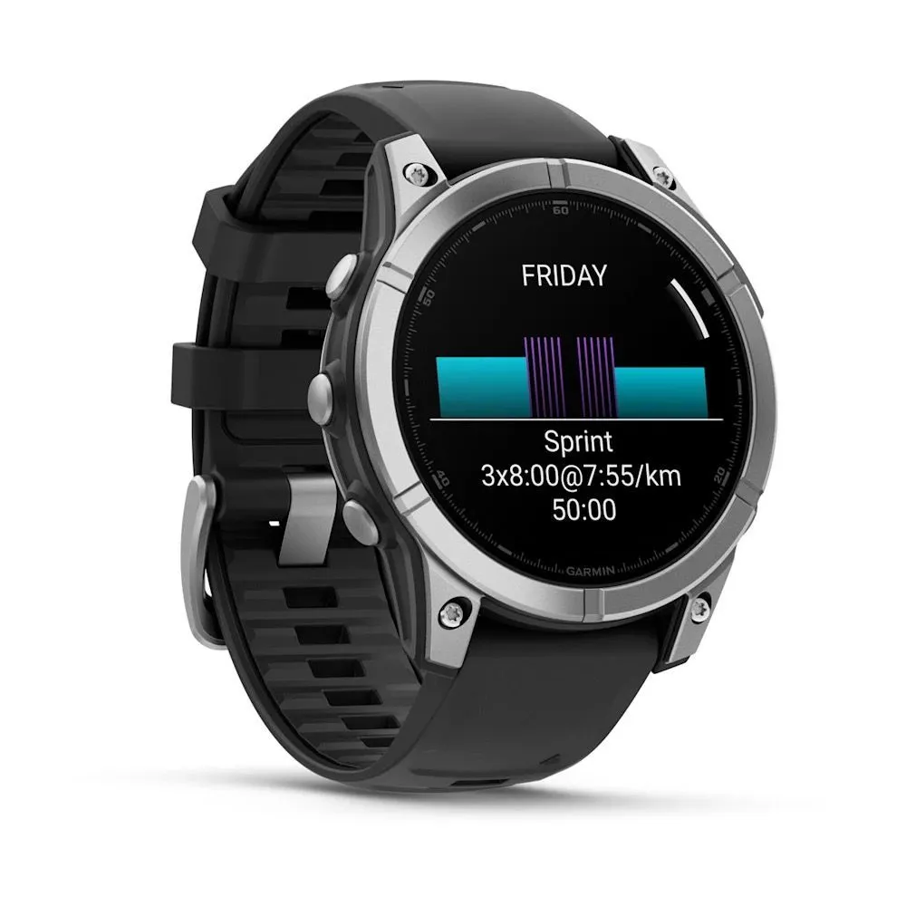 Часы Garmin Fenix E - 47 mm AMOLED Stainless Steel / Black