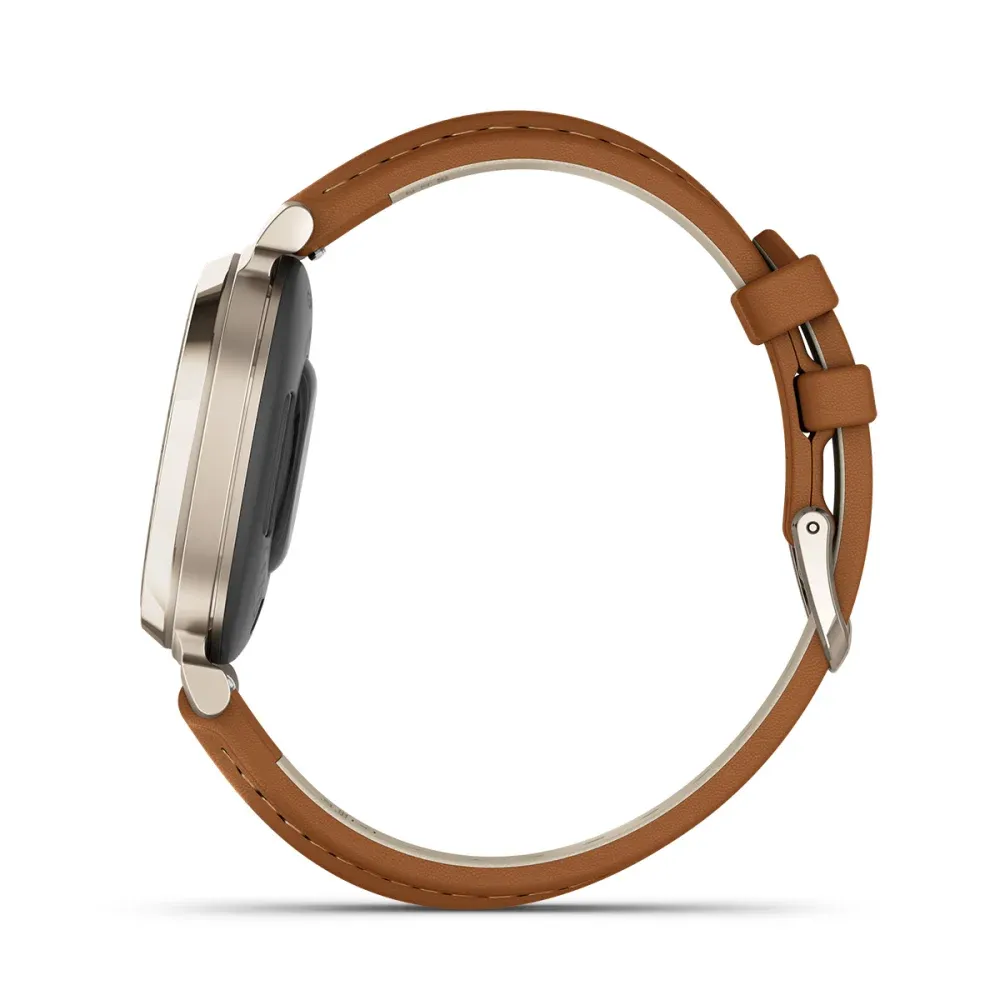 Часы Garmin Lily 2 Classic Cream Gold Tan Leather Band