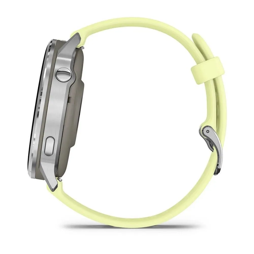 Часы Garmin Venu 4 - 45mm Silver / Citron Silicone