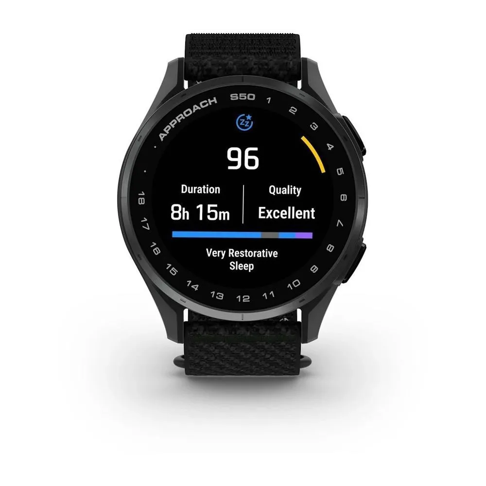 Часы Garmin Approach S50 Slate / Black ComfortFit Nylon Band