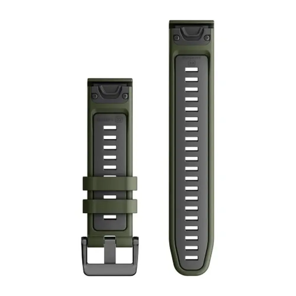 Ремешок Garmin Quickfit 22 Watch Band Moss/Graphite Silicone