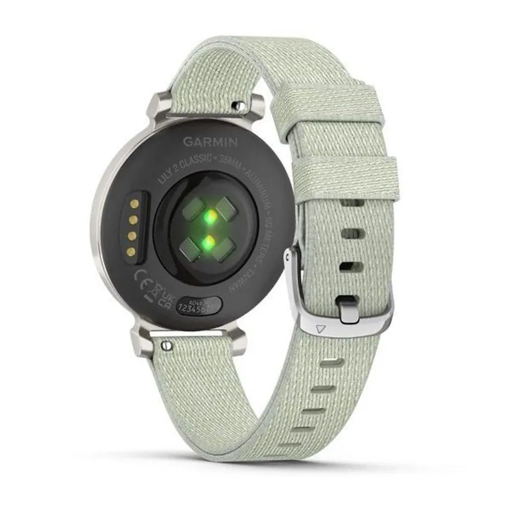 Часы Garmin Lily 2 Classic Silver / Sage Gray Nylon Band
