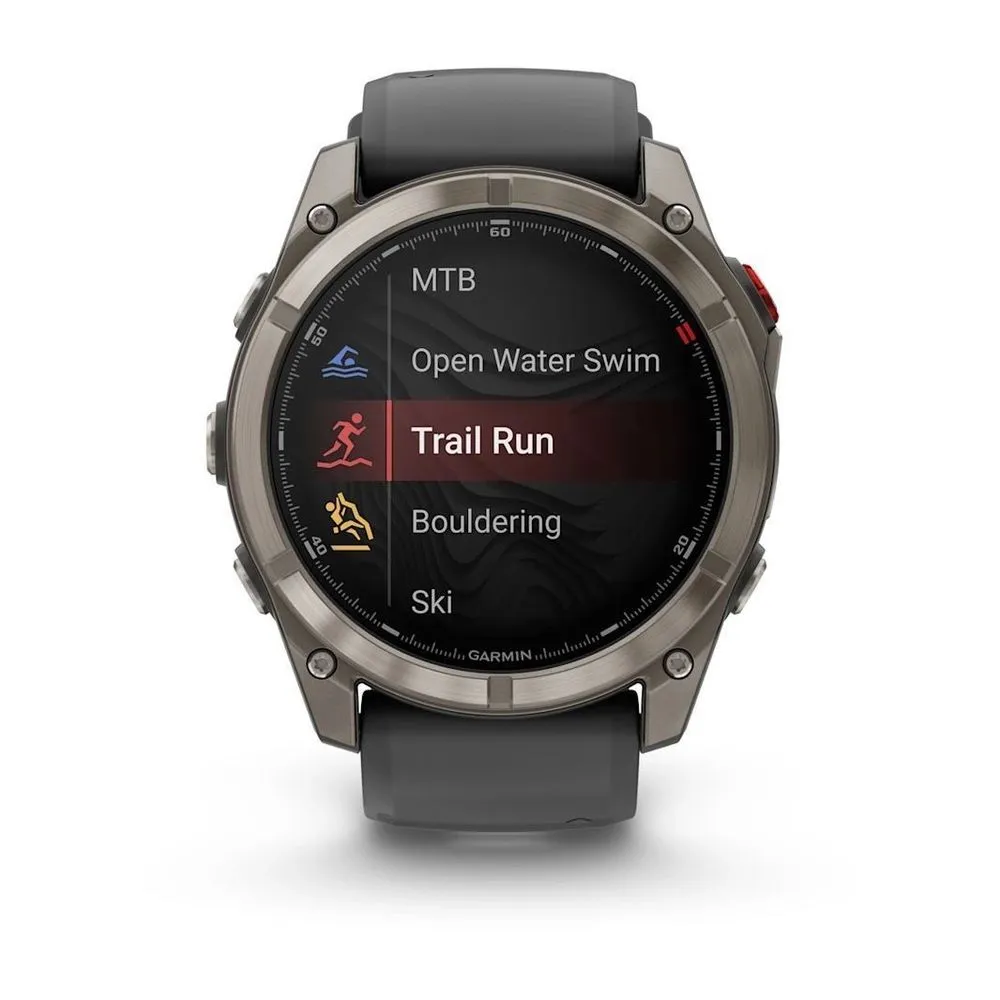 Часы Garmin Fenix 8 Pro - 51 mm AMOLED Sapphire Titanium Graphite / Black
