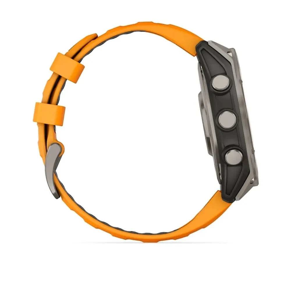Часы Garmin Fenix 8 - 47 mm AMOLED Sapphire Titanium Spark Orange / Graphite Б/У